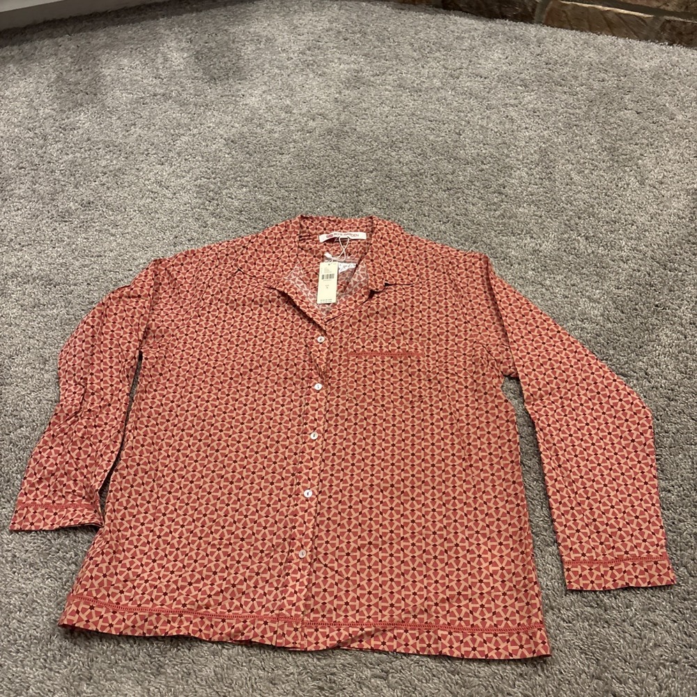 NEW Ros Garden Anthropologie Women's Button Up Down Shirt Blouse Size Small $155